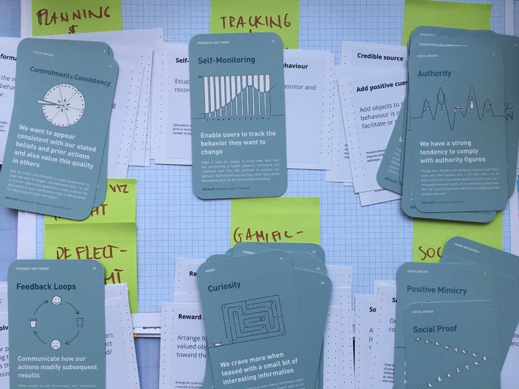 The Persuasive Pattern card deck used to improve a customer journey